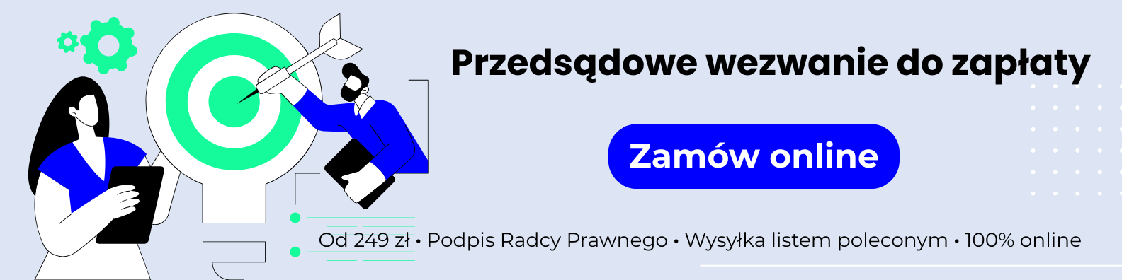 przedsąsowe wezwanie do zapłaty baner zamów online